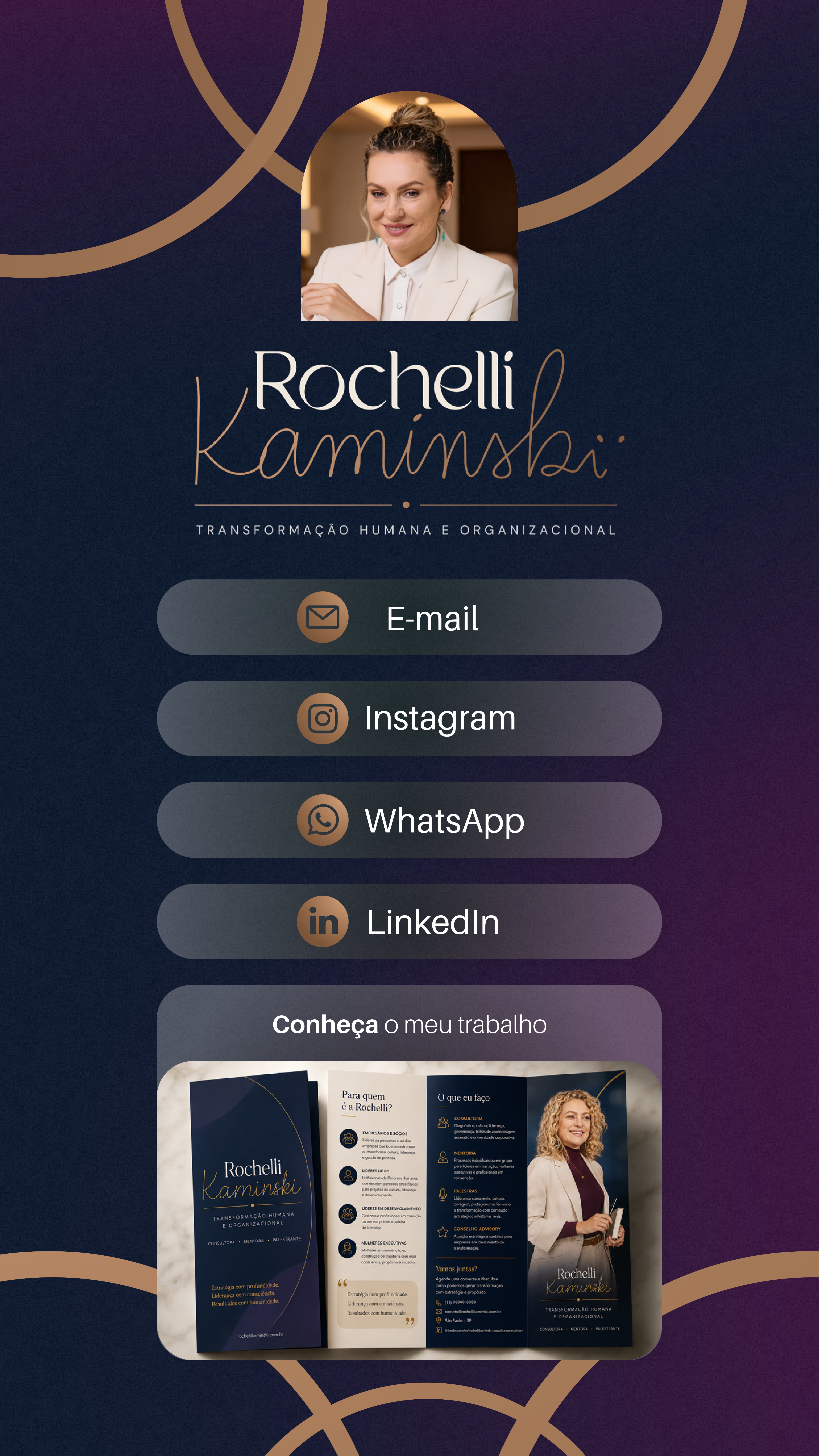 Cartão de Visitas Rochelli Kaminski